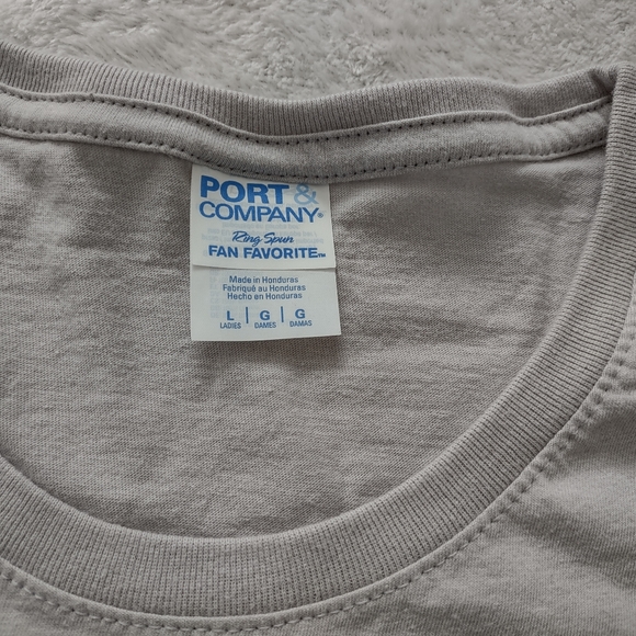 Port & Company Women's Grey SWEET LAND OF LIBERTY T-Shirt Size L - Picture 2 of 6